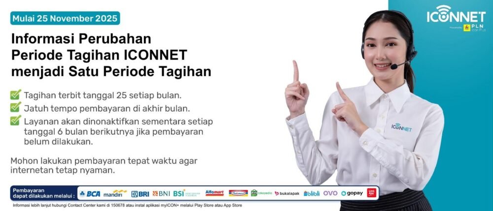 Daftar Pasang Iconnet PLN Jawa Tengah & DI Yogyakarta